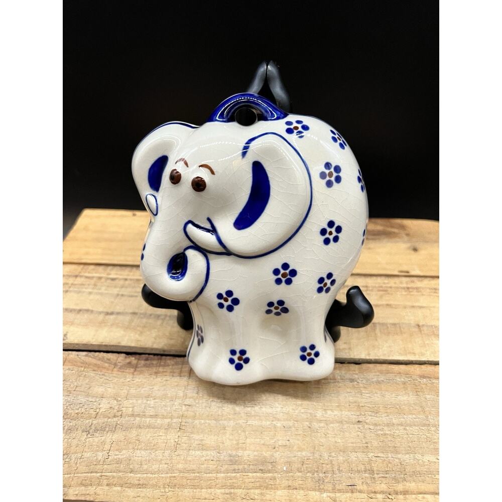 Polish Pottery 6" Elephant-shaped Cookie Shortbread Chocolate Mold or Wall Decor